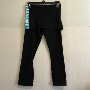 Lululemon A Go Go cropped skirted leggings
